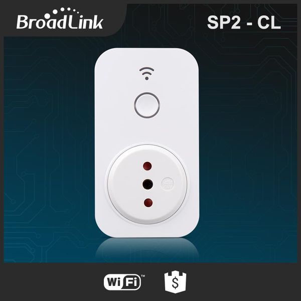 Adaptateurs BroadLink SP2 Chile Standard Smart Plug Socket Smart Home-Automation WiFi WiFi Socket Pild Contrôle pour iPhone iPad Android