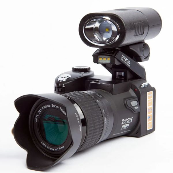 Adaptateurs D7200 Caméra vidéo numérique 33MP CAMÉRICES DIGITAL CAMERIE PROFESSIQUE DIGITAL 24x Caméra zoom et phares LED 5MP CMOS