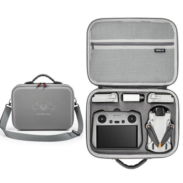 Adaptateurs Drone Shoudler Sac pour DJI Mini 3 Pro RC Rectable de stockage Portable sac à main imperméable Boîte de carasse de transport