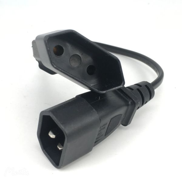 Adaptateurs IEC 320 C14 Mâle Plug à 2pins Européen Câble d'alimentation féminin pour UPS PDU, cordon d'adaptateur d'alimentation de l'UE, 30 cm