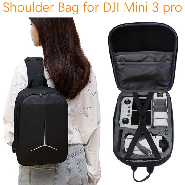 Adaptateurs Sac à bandoulière pour DJI Mini 3 Case Pro Imperproof pour DJI RC Remote Controller Compact Bagpack Accessoires