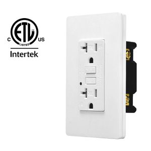 Adaptateurs US 20A / 125V Wall Socket Socket Ressentiel Resistant GFCI SORT AVEC INDICATEUR DE LED SORTIE COMMISSANT ÉLECTRIQUE COMMENT