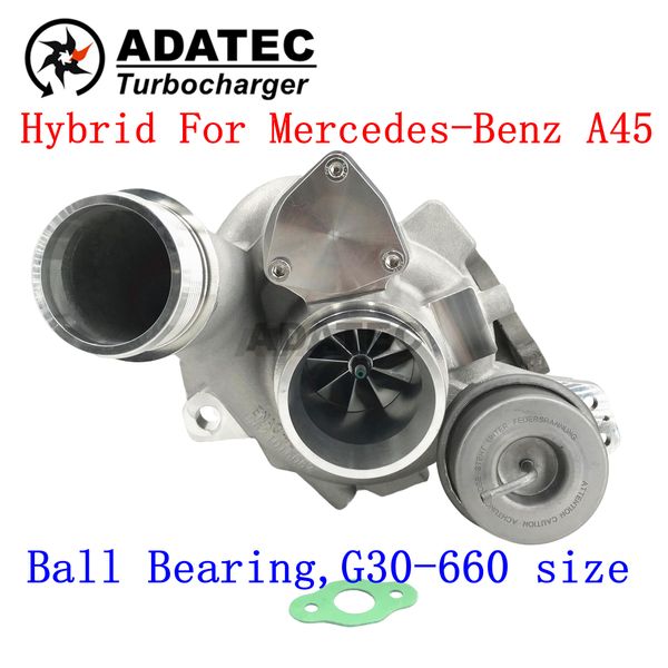 Adatec Upgrade Turbo para Mercedes-Benz A45 AMG M133 CLA45 GLA45 Turbina de rodamiento de bolas G30-660 Tamaño B03 / B03G 18559700010 Turbocompresor