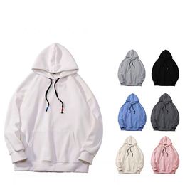 Ajouter des peluches chaud sweat à capuche hommes femmes mode survêtements pull sweats sweat large amoureux hauts vêtements à capuche