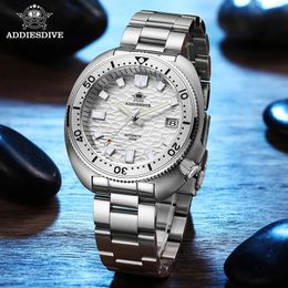Adiesdive Automatic Mechanical Watch Man Silver Premium Business Casual Waterproof Watch NH35A 316L Watch pour hommes en acier inoxydable 240322