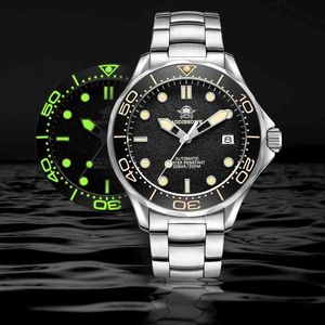 Reloj mecánico automático con correa luminosa de zafiro Nh35a Addiesdive para hombre, reloj de pulsera resistente al agua de 100m, regalo para hombre Premium