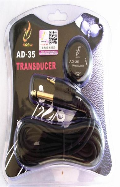 Adeline AD35 Mini capteur de son transducteur piézo-électrique micro de Contact pour guitare acoustique ukulélé violon alto violoncelle Banjo sans perçage 2832108