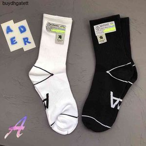 Ader Error Chaussettes Alien Ufo Ribbon Label Haute Qualité Coton Sports Coréen Adererror Hommes et Femmes Trendyzhk6