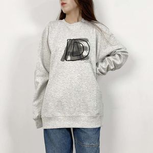 Ader H's nieuwe vroege herfst neutrale niche trendy merk letter borduurwerk losse Koreaanse dames design feel hoodie