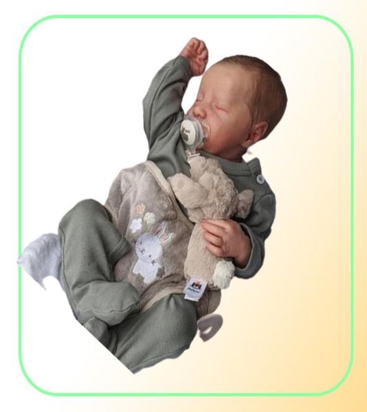 ADFO 20 inch Levi Reborn babypop realistische volledige siliconen LoL pasgeboren wasbare afgewerkte poppen Kerst meisje geschenken 2203155414225