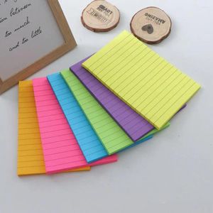 Zelfklevende notitieblokken Morandi Colors Lined Sticky Notes Hoogwaardige notitieblokken voor soepel schrijven Gemakkelijk te verwijderen Kleurrijk