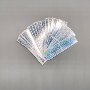 Autocollants adhésifs 500Pcs Scratch Off Stickers1inchx2inch Petit point laser Couleur Métallique Hologramme jeu Autocollant Carte De Mariage 230804