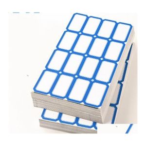 Autocollants adhésifs 50Pcs / Lot Étiquette auto-adhésive Autocollant Papier Supermarché Prix Impression directe vierge Fournitures étanches Mti Taille Styl Dhfse