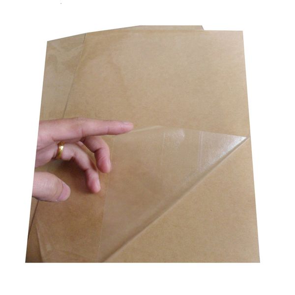 Pegatinas adhesivas Autoadhesivo A4 Papel de etiqueta PET transparente en blanco transparente para impresora láser o película de laminación usada 230627