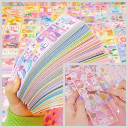 Adhesive Stickers Sheet for Kids Kpop Mooie Esthetische Leuke Set Pack Handgemaakte DIY Kinderen Meisje Speelgoed Decor Briefpapier Scrapbooking 200 230626