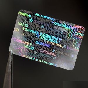 Autocollants adhésifs en gros 20x30 mm hologramme laser holographique étiquette autocollante authentique authentique Sécurité sécurisée de Sicher valide pour le paquet OTYC1