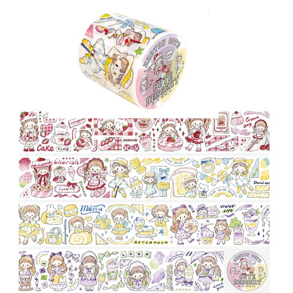 Cintas adhesivas 1pcs1lot de dibujos animados decorativos Molinta Molinta Colorful Scrapbooking Papel de bricolaje Japoneses 2016 230816