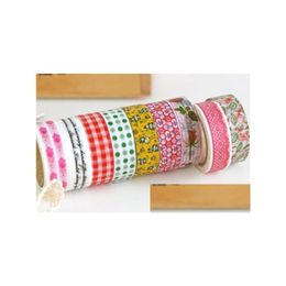 Rubans adhésifs 2016 Colorf Sticky Japanese Style Printing Washi Tape 32 Design Vintage Masking Kd Drop Delivery Office School Busine Dhmr4