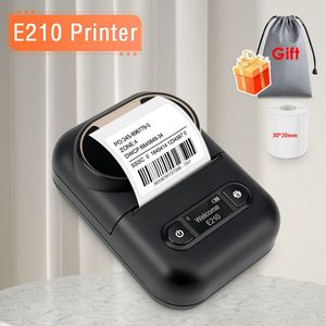 Imprimante d'étiquettes thermique adhésive e210 mini étiqueteuse bluetooth sans fil similaire à la machine d'étiquettes niimbot b21 usage domestique bureau