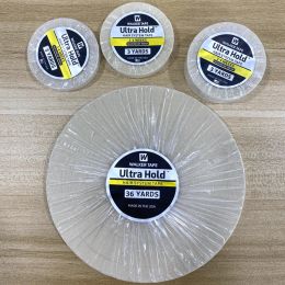 Adhesivos 5 rollos de cinta adhesiva de doble cara para extensión de cabello/tupé/pelucas de encaje, 3 yardas, Ultra sujeción del cabello