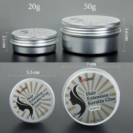 Lijmen Haarverlenging Keratine Lijm Poeder Voor UTip ITip Haarverlenging Witte Haarverlenging Keratine Lijm Poeder Super Hold 20/50G