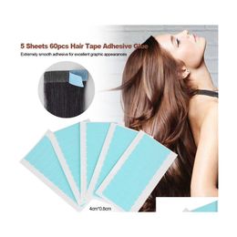 Lijmen Hair Tape Adhesive Lijm Dubbele zijde Super Tapes Waterdicht voor Skeft Inslag Pruik Hairs Lace Extension Tool Drop Delivery Produ Dh9cd