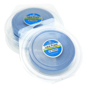 Lijmen Groothandel 36Yards Blue Lace Front Ondersteuning Tape Dubbelzijdig Zelfklevende Haar Tape Voor Tape Uitbreiding/Toupetje/Kant Pruiken