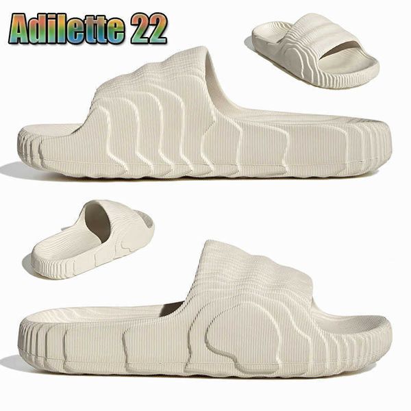 adilette 22 zapatillas de calidad superior diapositivas sandalias de diseño hombres mujeres deslizadores zapatos de lujo pantoufle chanclas plataforma Scuffs sandales magic