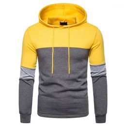 Adiciteit Herfst Heren Hoodie Nieuwe Stiksels Tweekleurige Hooded Heren Casual Meerdere stijlen Sweatershirt 6 kleuren Aziatische maat S-2XL1