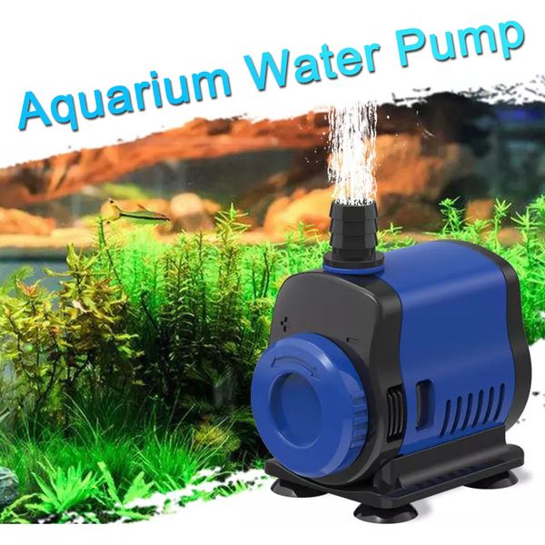 Ajuster 5W 80W Pompe à eau submersible Aquarium Pompe à eau Posser de poisson Poix de poisson Pompe Fountain Pompe Waterfall Water Circul Pompe