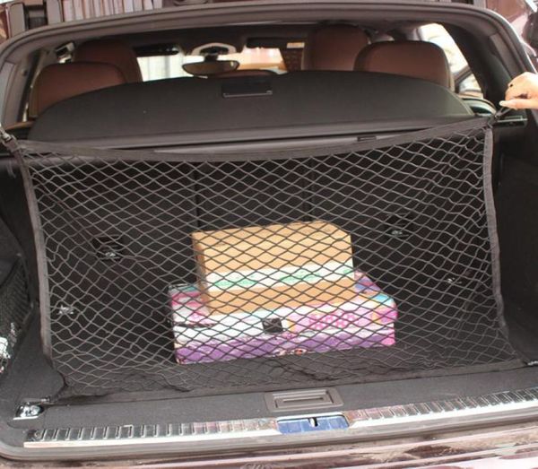 Réglable 70110 cm Organisateur Universal Car Trunk Luggage Storo Net Net Stretchable Tamin With 4 Hooks85464787873485