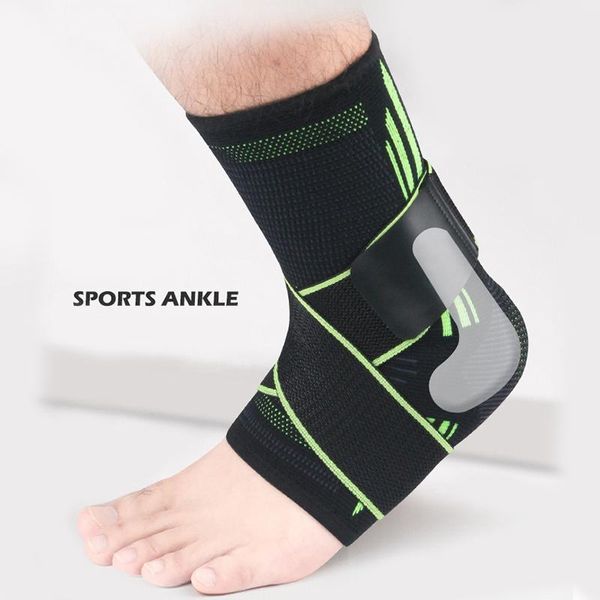 Attelle de cheville réglable, sangle élastique en Nylon, Support de Badminton, Football, Fitness, protection du talon, chaussette, Bandage des pieds