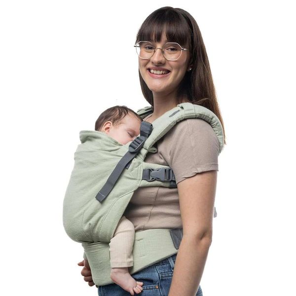 Portador de bebé ajustable para recién nacido a niño pequeño: ropa de bebé delantera y mochila, de 7 a 45 libras: portador infantil cómodo y seguro con correas y relleno ajustable