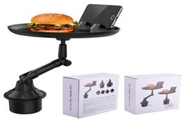 Monture de voiture de voiture réglable buvez des accessoires d'organisateur de bouteille de café table d'automobiles alimentaires pour les hamburgers Frenries Téléphone hol4679690