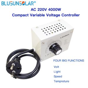 Régulateur de tension SCR de gradation réglable AC 220V 4000W Contrôleur de tension variable compacte Petit chauffe-eau en livraison gratuite