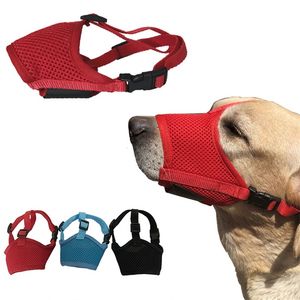 Verstelbare halsbanden Snuit Ademend Honden Mond Cover Kraag Anti Barking Pet Mouth Muzzles voor Pets Accessoires 20200112 Q2