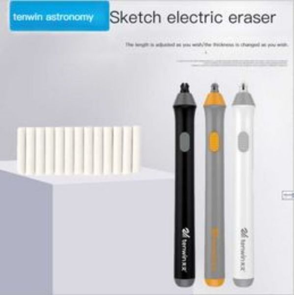 Gomme électrique réglable croquis dessin effacement batterie école fournitures de bureau crayon papeterie