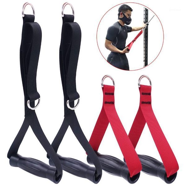 Accesorios Asas de fitness ajustables para máquinas de cable Accesorio Empuñaduras de resistencia Correa Asa de entrenamiento con anillo en D Gimnasio en casa