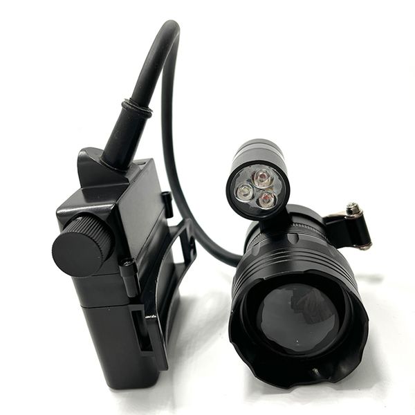 Focus réglable 18X LED lampe frontale lampe frontale Coyote Hog Coon lumière de chasse