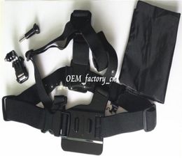 Accessoire de caméra Go Pro réglable, harnais de sangle de poitrine, ceinture Gopro, adaptateur de montage à crochet, sac de transport à vis pour Go Pro 5262617