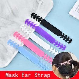 Ajustable en agarres antideslizantes, soporte de extensión, cómodo gancho para máscara facial, hebilla para oreja