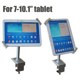 Support de sécurité réglable pour IPad, support d'affichage en métal pour tablette PC, rotation à 360 degrés, boîtier de verrouillage pour tablette avec clés pour 7 à 10.1 pouces