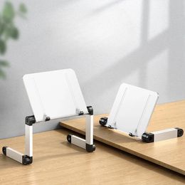 Support de bureau d'ordinateur portable réglable portable en aluminium en aluminium lapdesk pour le canapé-lit du téléviseur PC Table de table de table avec pad de souris