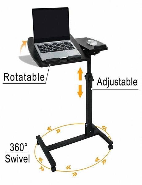 Table roulante de carnet d'ordinateur portable réglable support de table sur baby intelliable xuzw2495392