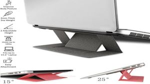 Verstelbare laptopstandaard Laptopkussen Nijgen Invisible Stands Kinderbeugel draagbare tablethouder voor iPad MacBook Laptops9582324