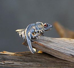Verstelbare hagedis ring cabrite gekko kameleon anole sieraden maat cadeau idee schip7508582