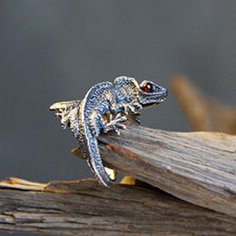 Bague lézard réglable Cabrite Gecko caméléon Anole, bijoux taille idée cadeau ship221o