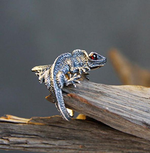 Ringing Lézard Ajustement Cabrite Gecko Chameleon Anole Bijoux Taille IDEA GAGE
