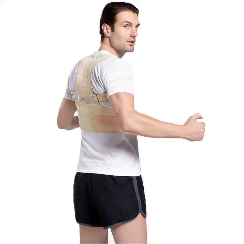 Einstellbare magnetische Haltung Korrektor Korsett Rückenscheibe Rückengürtel Wirbelsäule Lendenhalle Gerade Korrektur für Männer Frauen S-XXXL