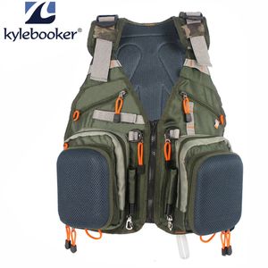 Verstelbare Heren Vliegvissen Vest Pack Multifunctionele Zakken Outdoor Mesh Rugzak Vis Accessoire Tas 240219